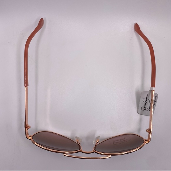 NWT Jessica Simpson Pink & Gold Aviator style Sunglasses - Picture 2 of 8